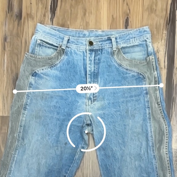 VTG 80s Retro Sergio Valente Two Tone Western Jeans - Picture 9 of 11